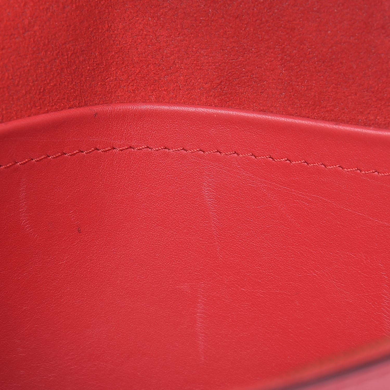 Louis Vuitton Calfskin Chain Louise MM Red 8 of 9