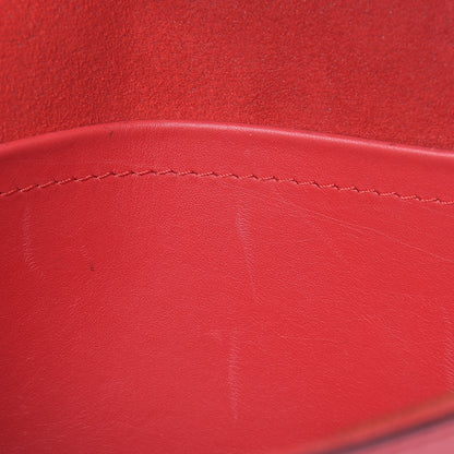 Louis Vuitton Calfskin Chain Louise MM Red 8 of 9