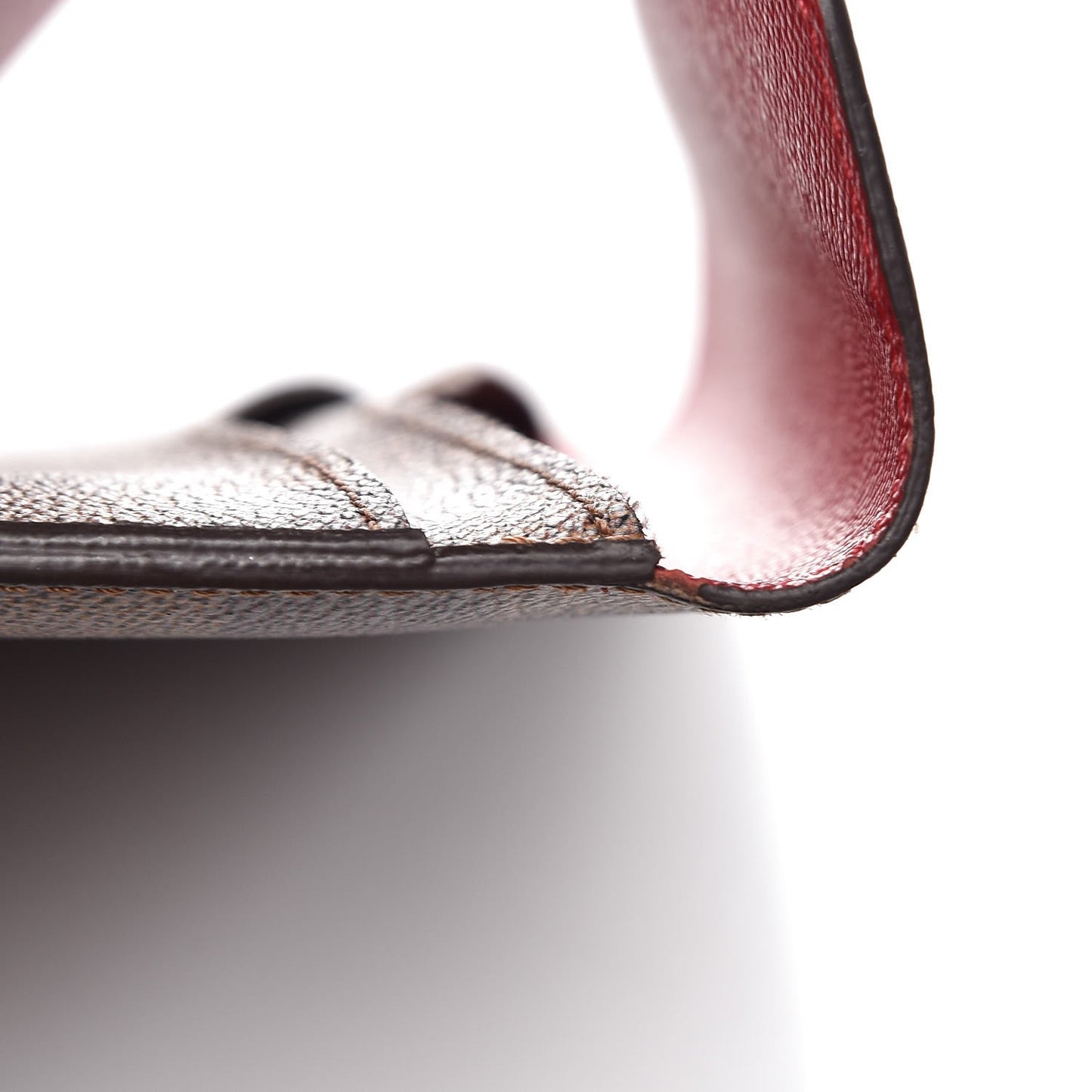 Damier Ebene Josephine Wallet Red