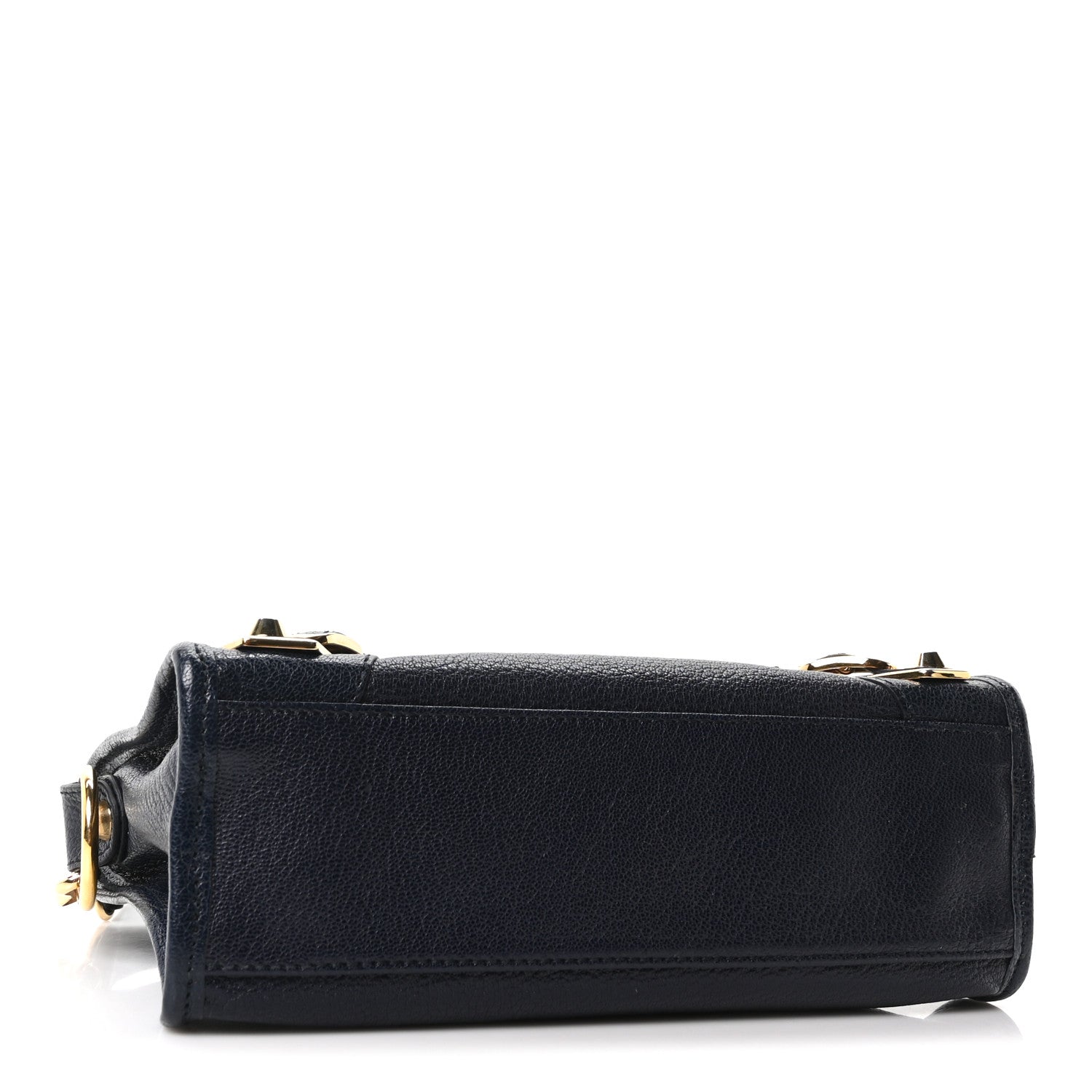 Balenciaga Chevre Gold Metallic Edge Hardware Mini City Bleu Nuit 5 of 11