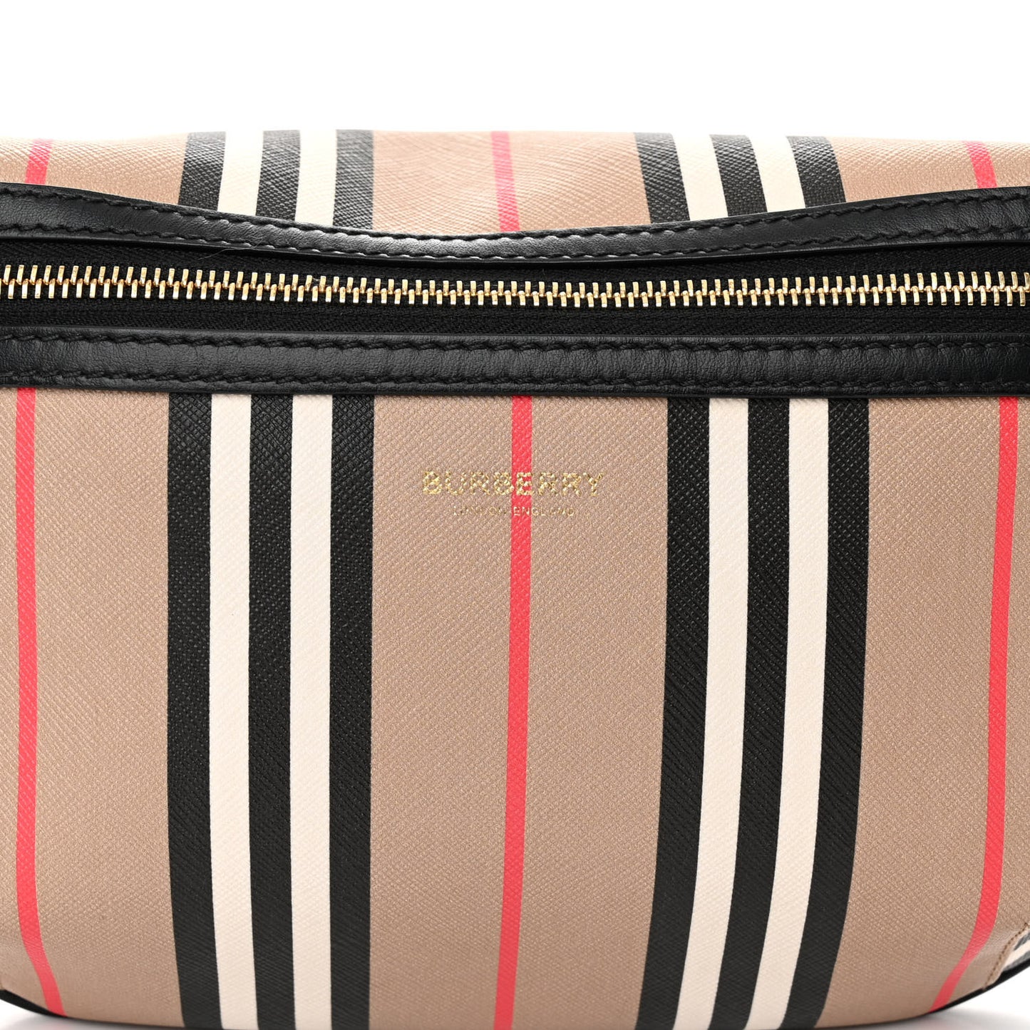 E-Canvas Icon Stripe Sonny Bum Bag Archive Beige