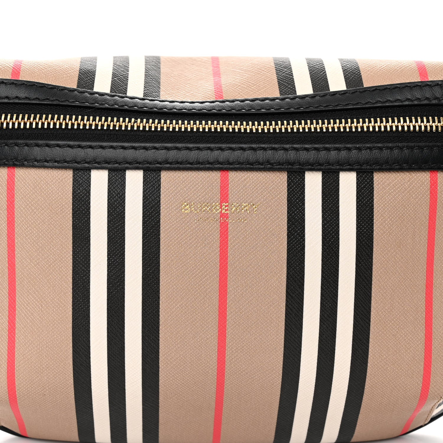 Burberry E-Canvas Icon Stripe Sonny Bum Bag Archive Beige 7 of 9