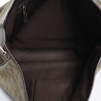 Gucci Monogram Medium Flap Messenger Bag Beige 5 of 7