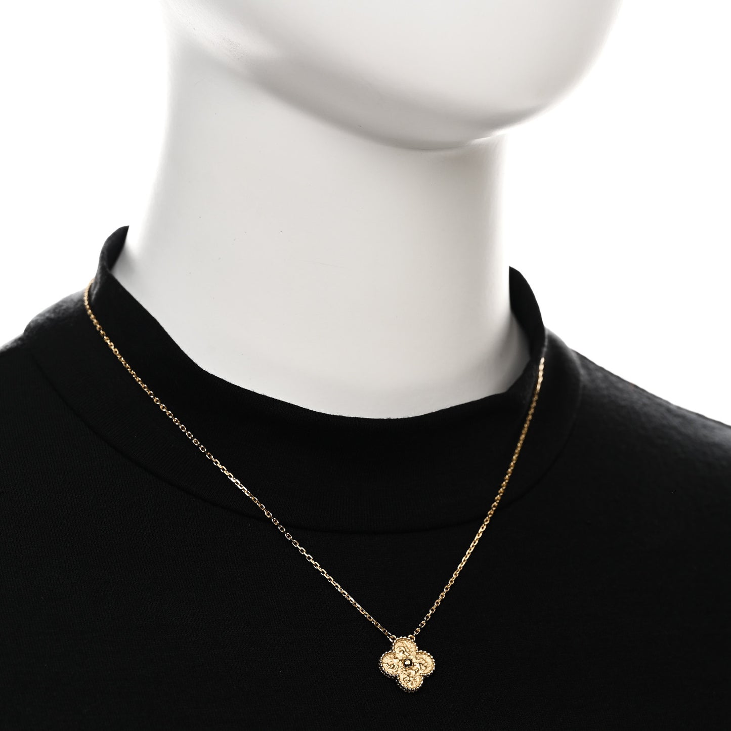 18K Yellow Gold Vintage Alhambra Pendant Necklace