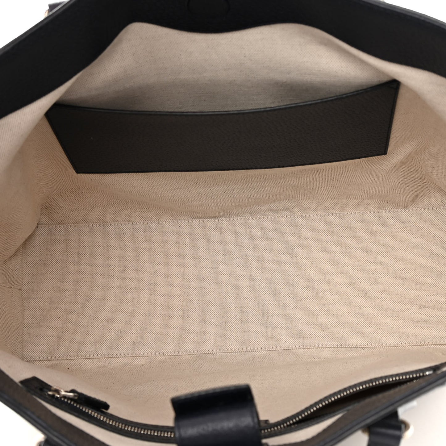 GG Supreme Monogram Textured Calfskin Web Medium Ophidia Shopping Tote Beige Blue