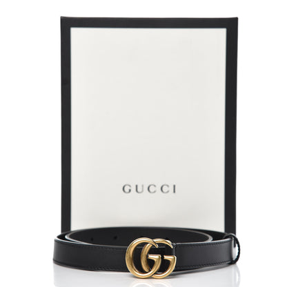 Gucci Calfskin Double G 20mm Belt 70 28 Black 8 of 8