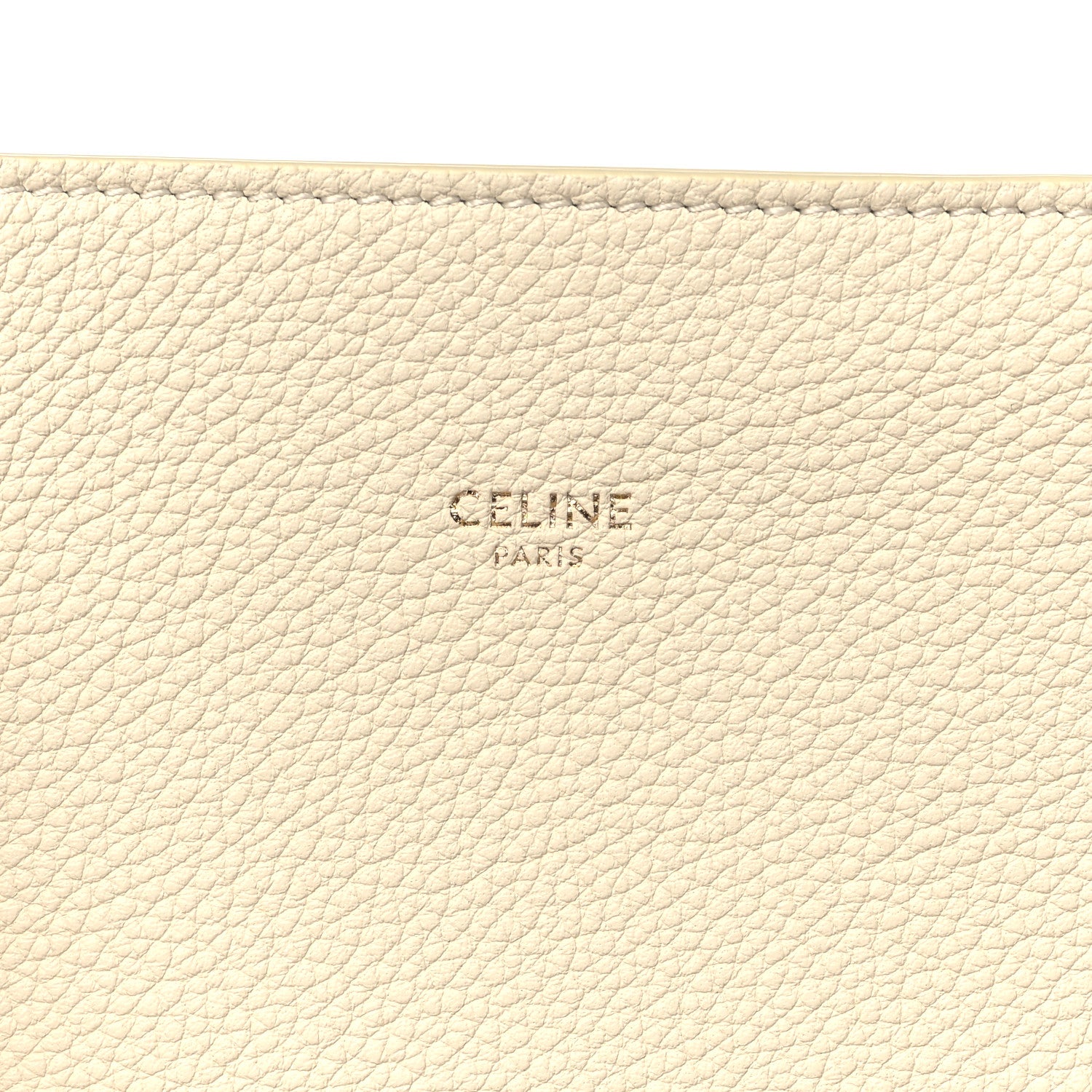 Celine Soft Grained Calfskin Small Belt Cabas Phantom Cream 6 of 10