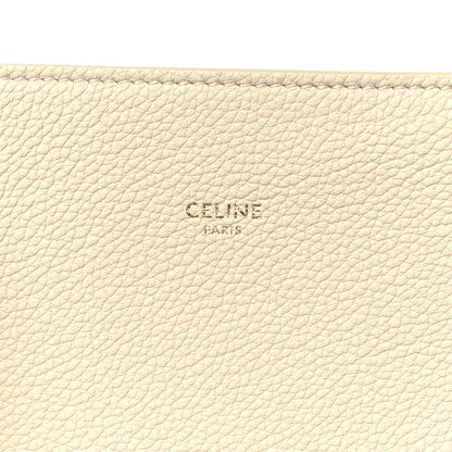 Celine Soft Grained Calfskin Small Belt Cabas Phantom Cream 6 of 10