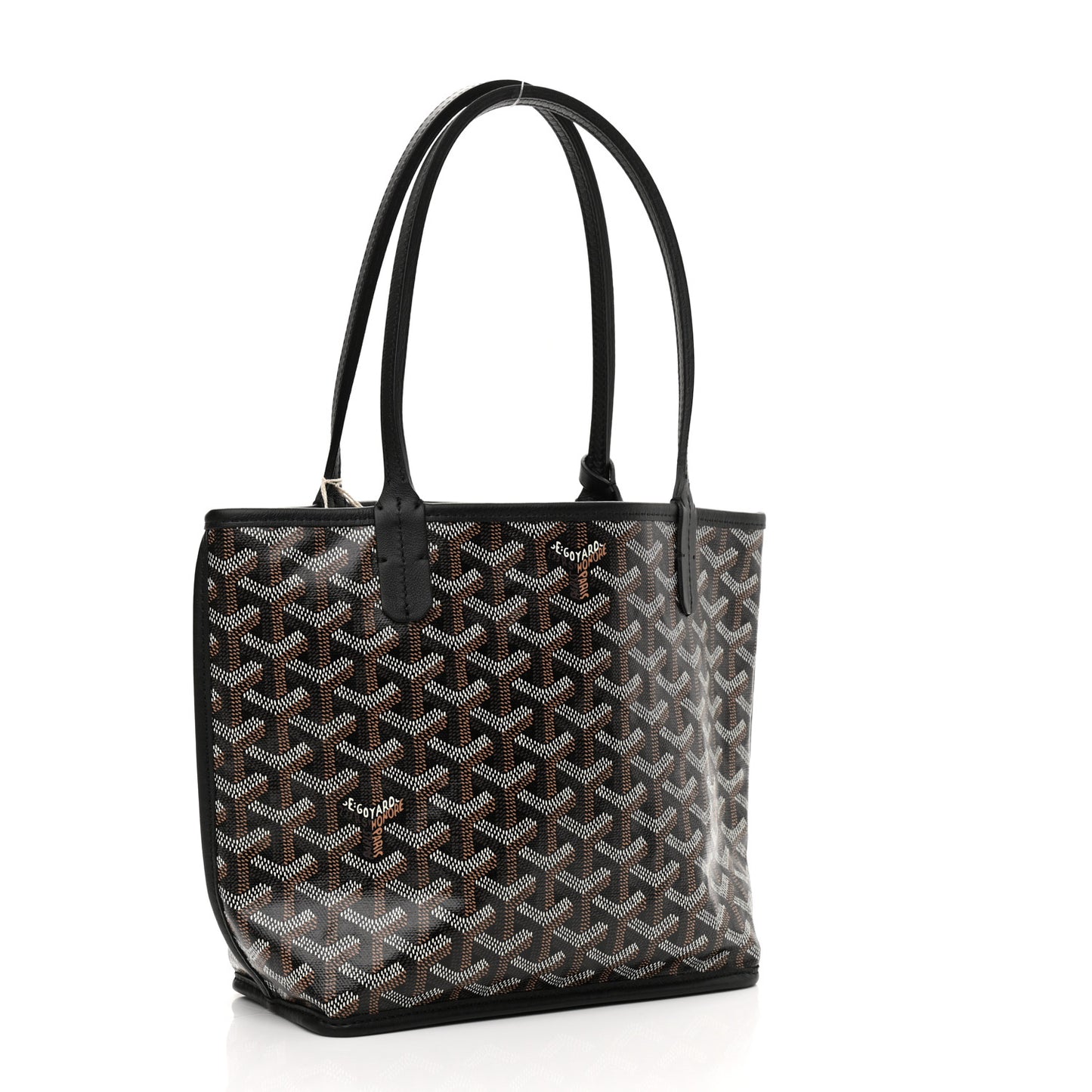 Goyardine Reversible Mini Anjou Black