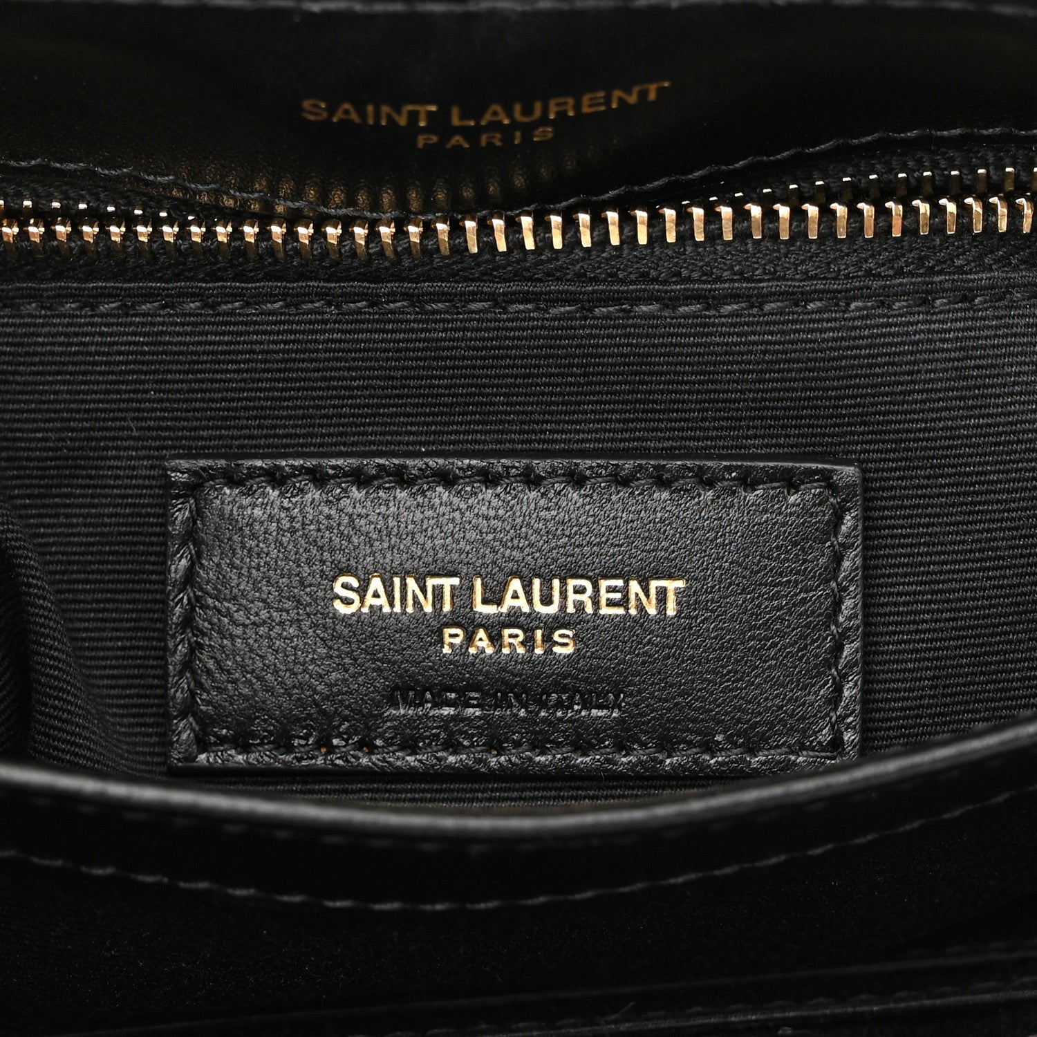 Saint Laurent Calfskin Y Quilted Monogram Toy Loulou Crossbody Bag Black 7 of 12