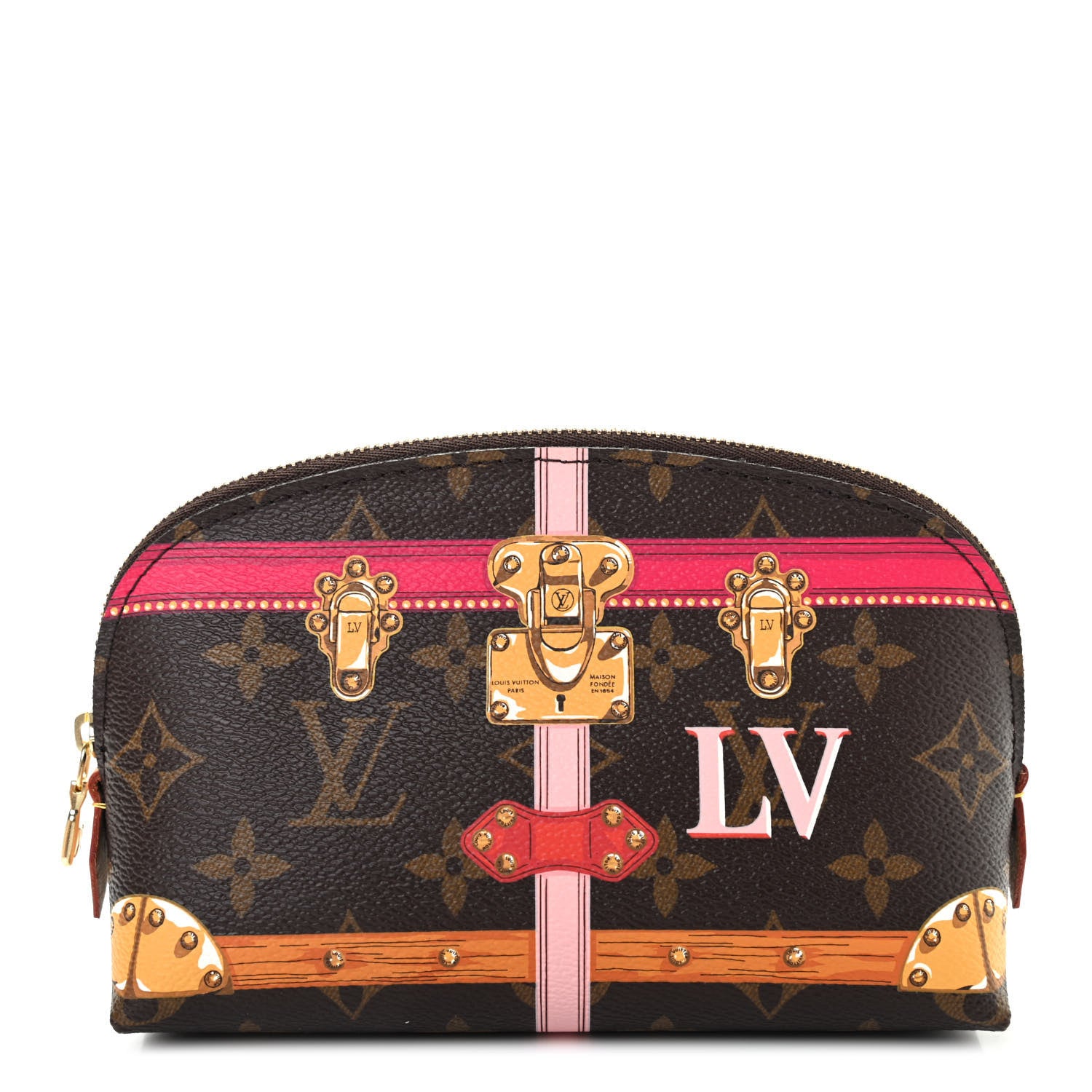 Louis Vuitton Monogram Summer Trunks Cosmetic Pouch PM 1 of 6