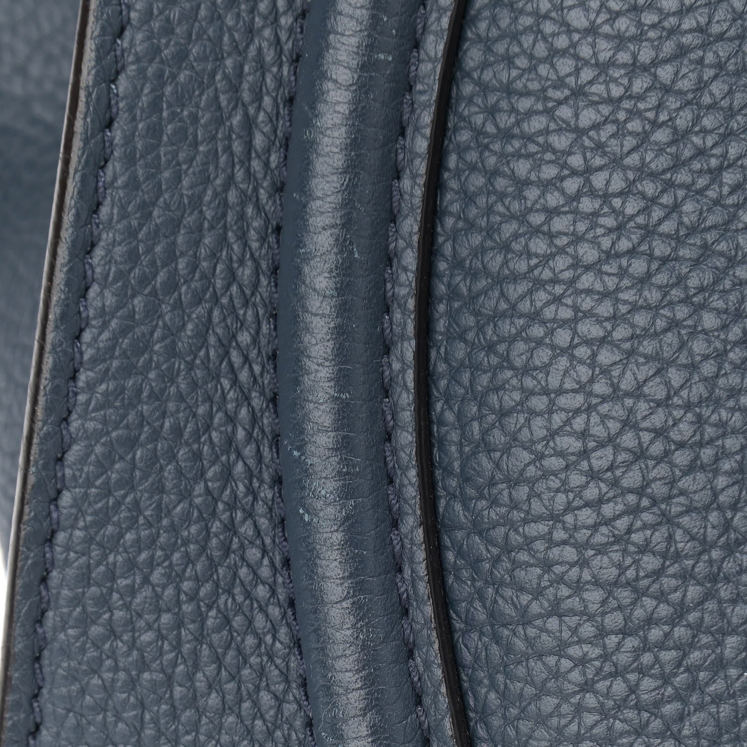 Celine Drummed Calfskin Mini Luggage Blue 11 of 13