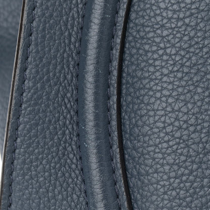 Celine Drummed Calfskin Mini Luggage Blue 11 of 13