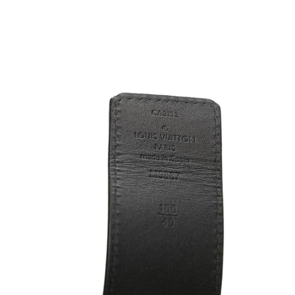 Louis Vuitton Calfskin 40mm LV Initiales Belt 100 40 Dark Brown Black 3 of 3