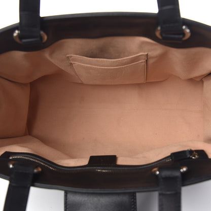 Gucci Calfskin Web Stripe Large Dionysus Tote Bag Black 8 of 11