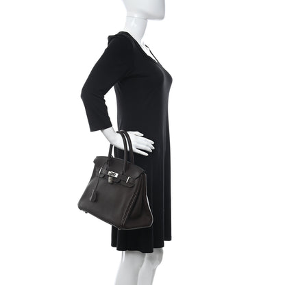 Hermes Fjord Birkin 30 Chocolate 2 of 11
