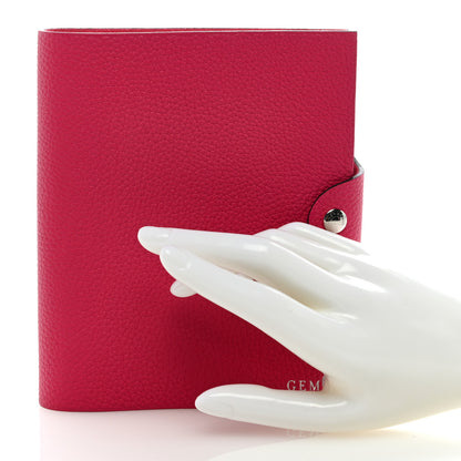 Hermes Togo Ulysse PM Agenda Cover Rose Pourpre 2 of 6