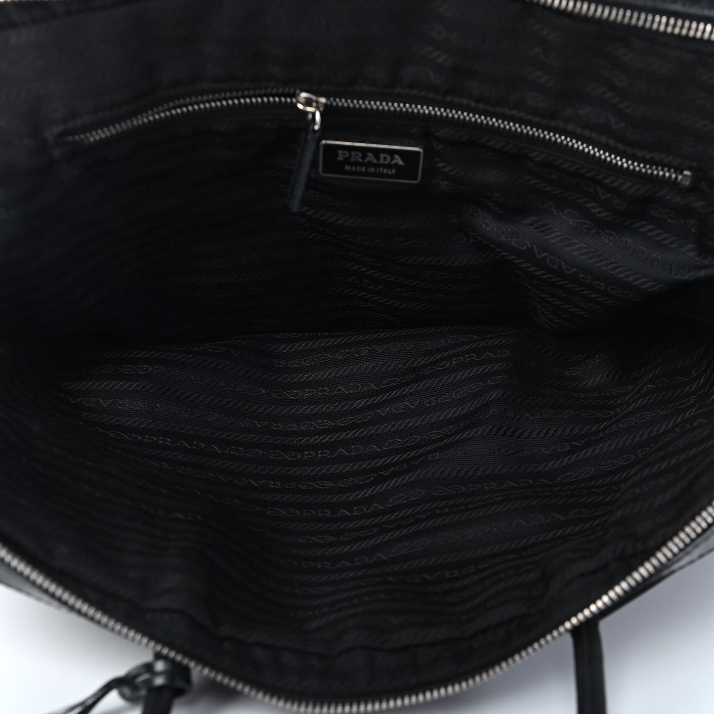 Tessuto Nylon Shopping Tote Black
