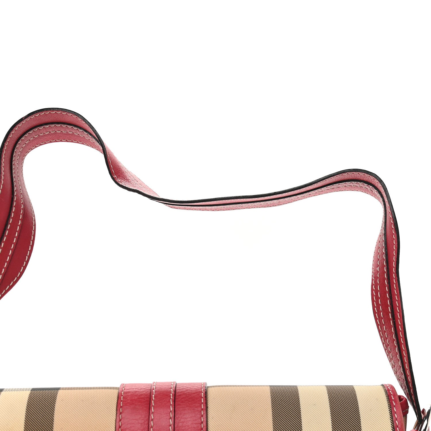 Burberry House Check Buckle Shoulder Bag Red 11 of 13