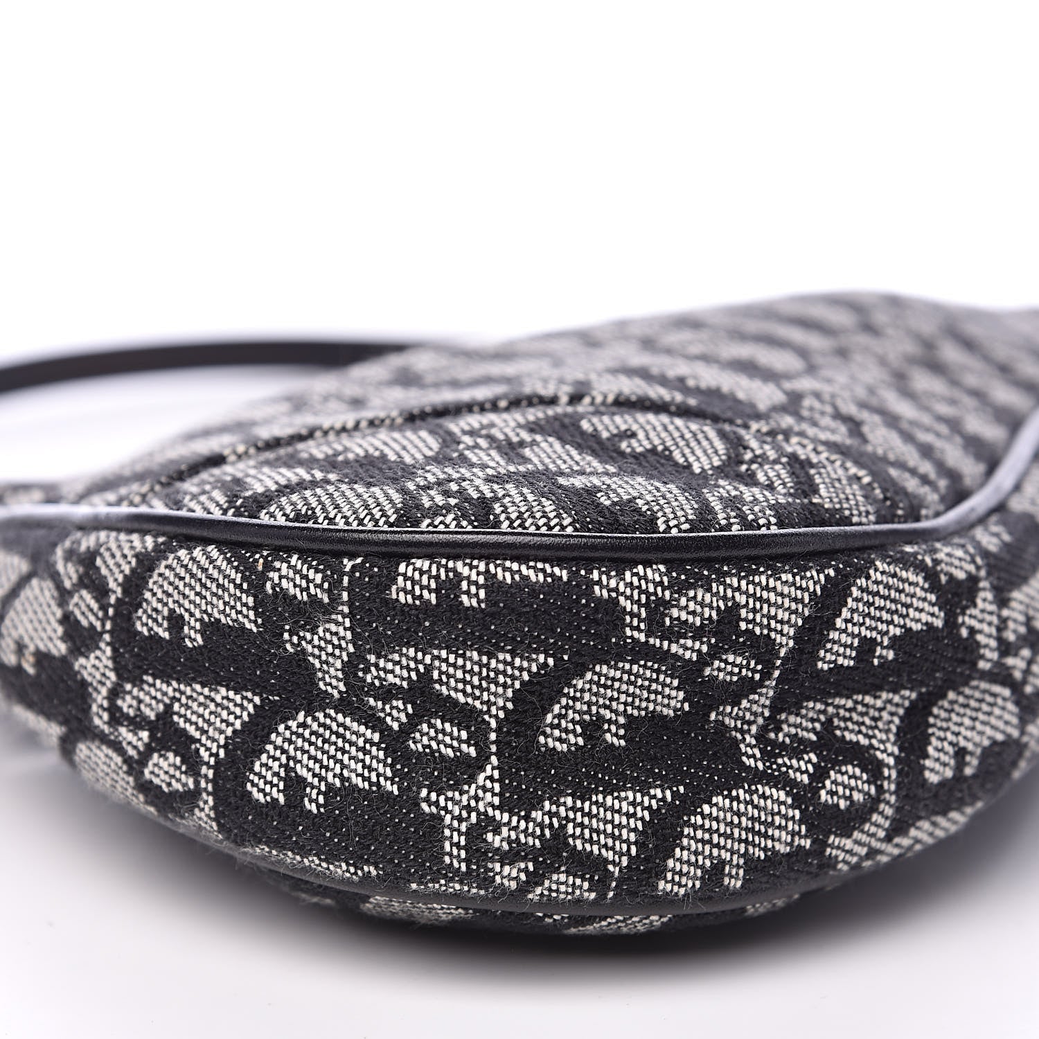 Christian Dior Monogram Mini Saddle Pochette Black 8 of 10