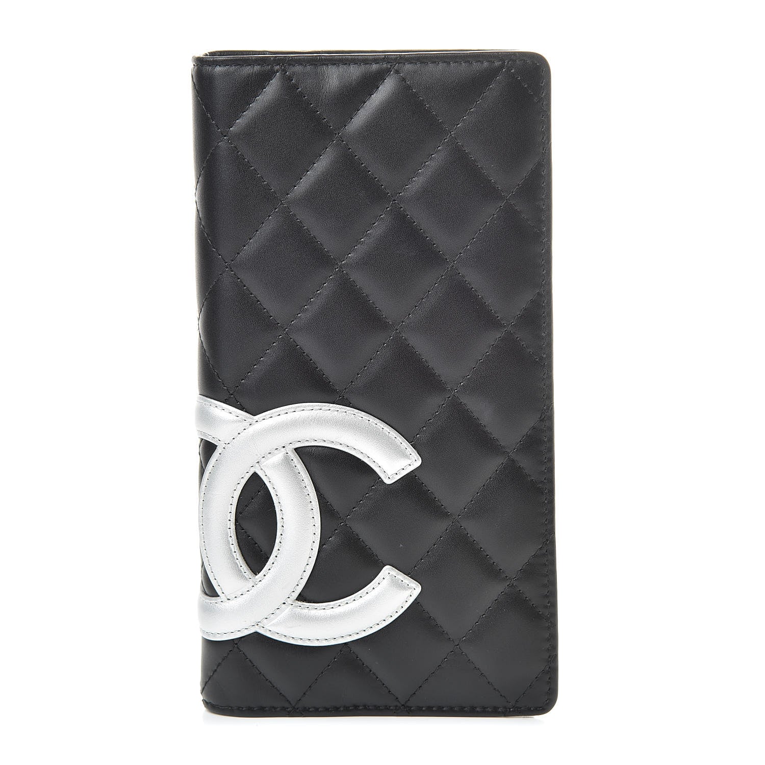 Chanel Calfskin Quilted Cambon Agenda Planner Black Silver 1 of 10