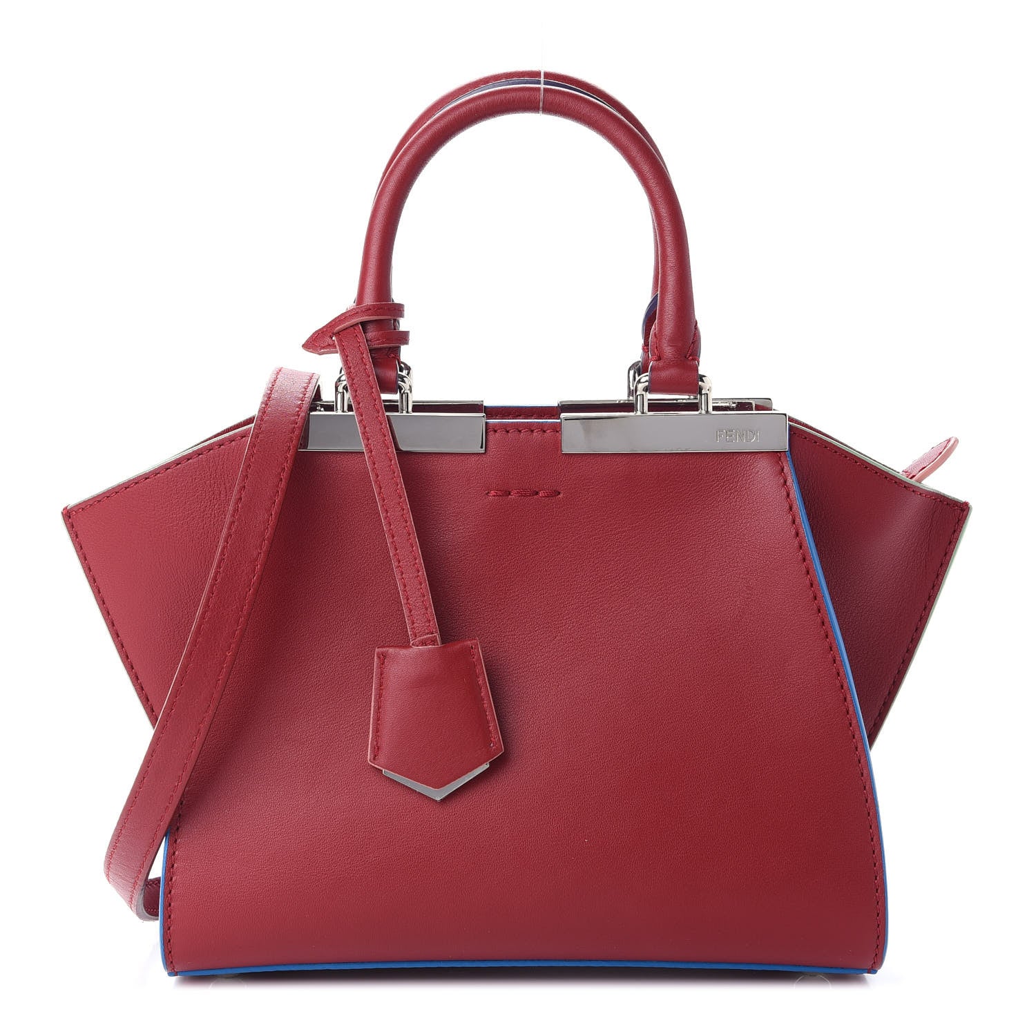 Fendi Vitello Dolce Mini 3jours Tote Ribes 1 of 8