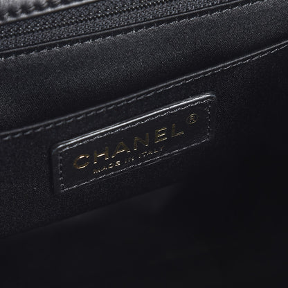 Chanel Satin Quilted Pleated Flap Grey 7 of 8