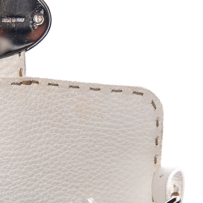 Fendi Calfskin Romano Selleria Flap Bag White 11 of 16