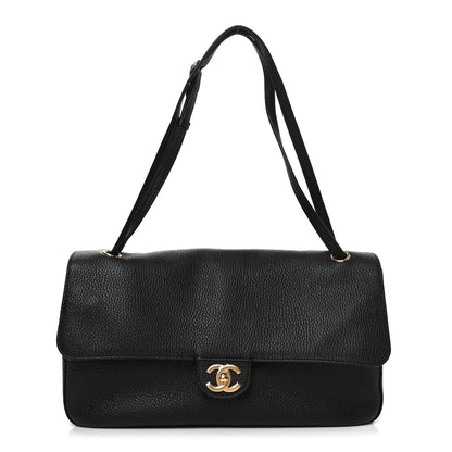Chanel Grained Calfskin Small Souplissimo Maxi Flap Black 1 of 11