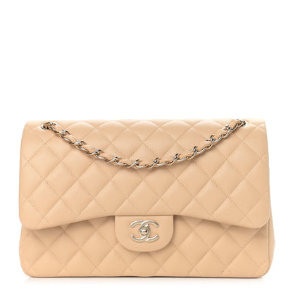 Chanel Caviar Quilted Jumbo Double Flap Beige Clair 1 of 9