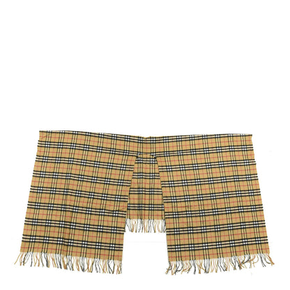 Burberry Cashmere Vintage Check Cape Scarf Antique Yellow 1 of 2