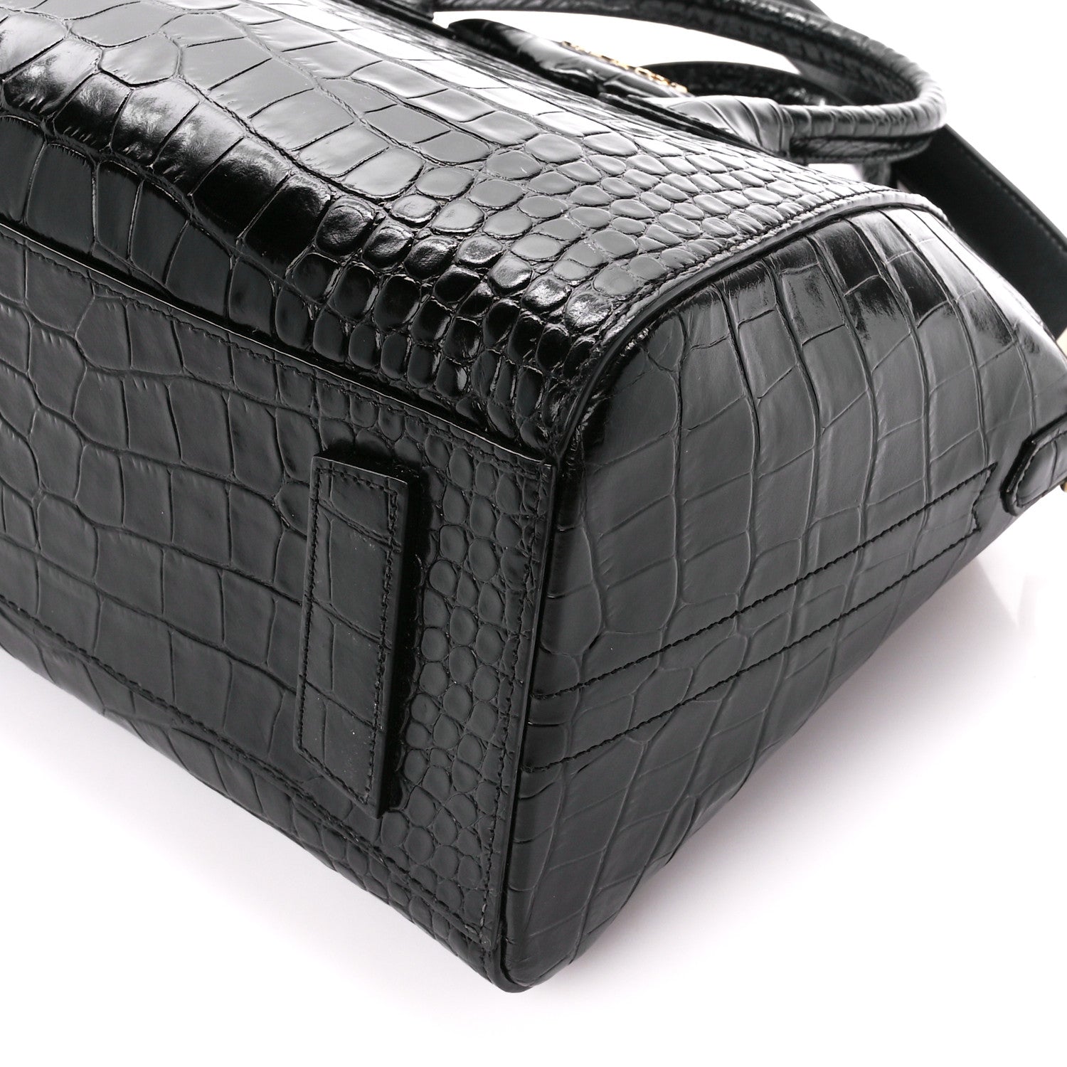 Givenchy Calfskin Crocodile Embossed Small Antigona Black 10 of 10