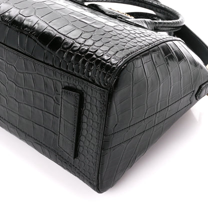 Givenchy Calfskin Crocodile Embossed Small Antigona Black 10 of 10