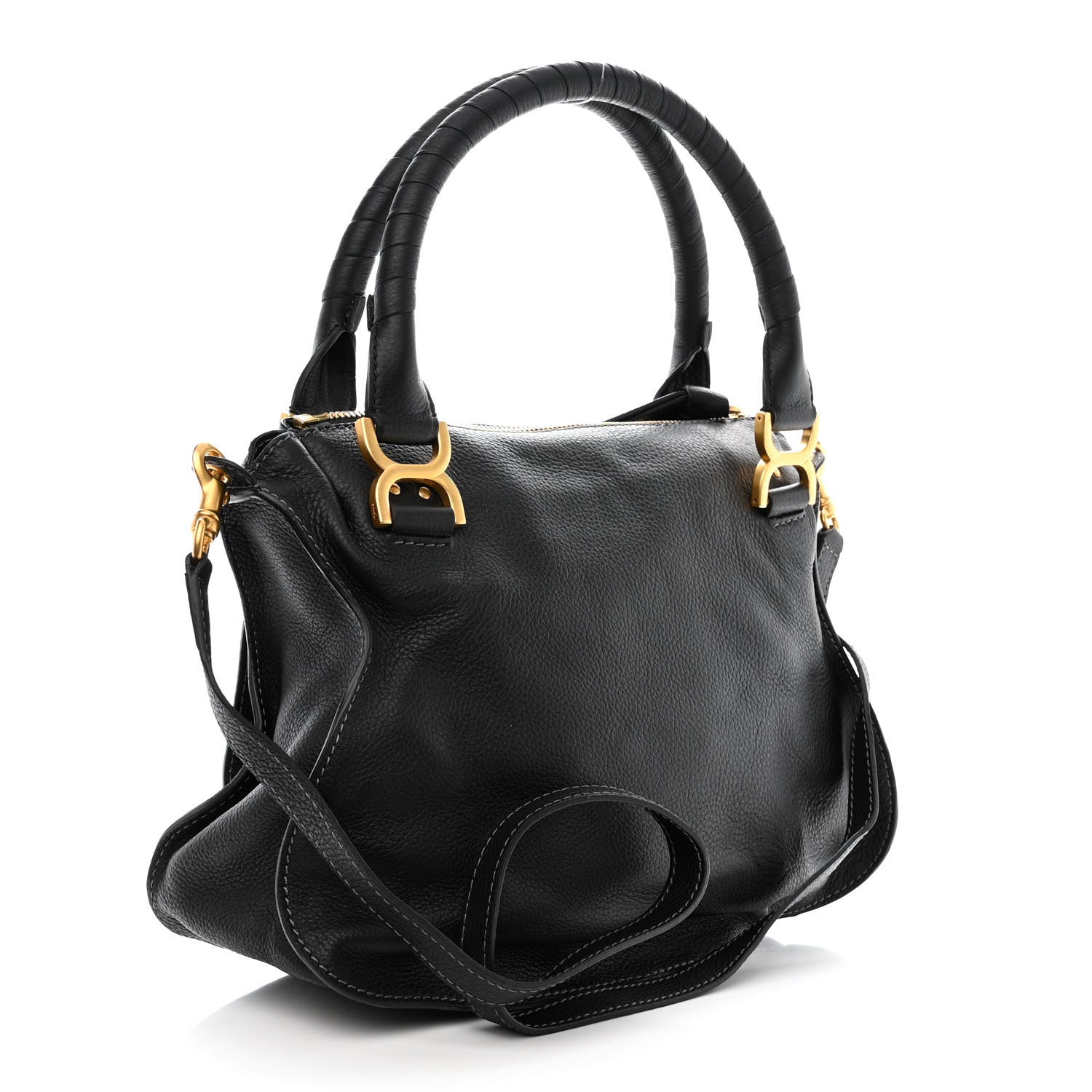Chloe Calfskin Medium Marcie Satchel Black 3 of 10