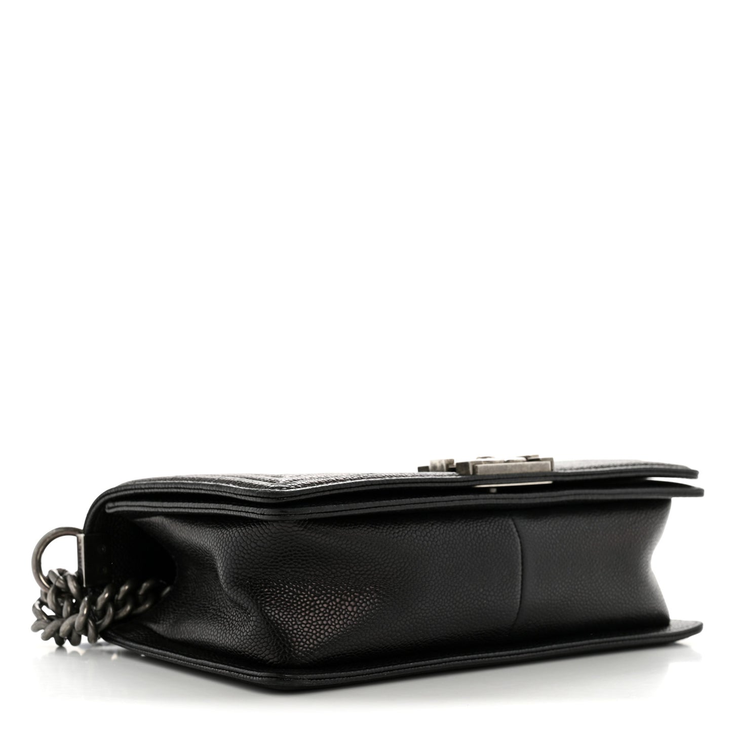 Caviar Quilted Medium Boy Flap Black