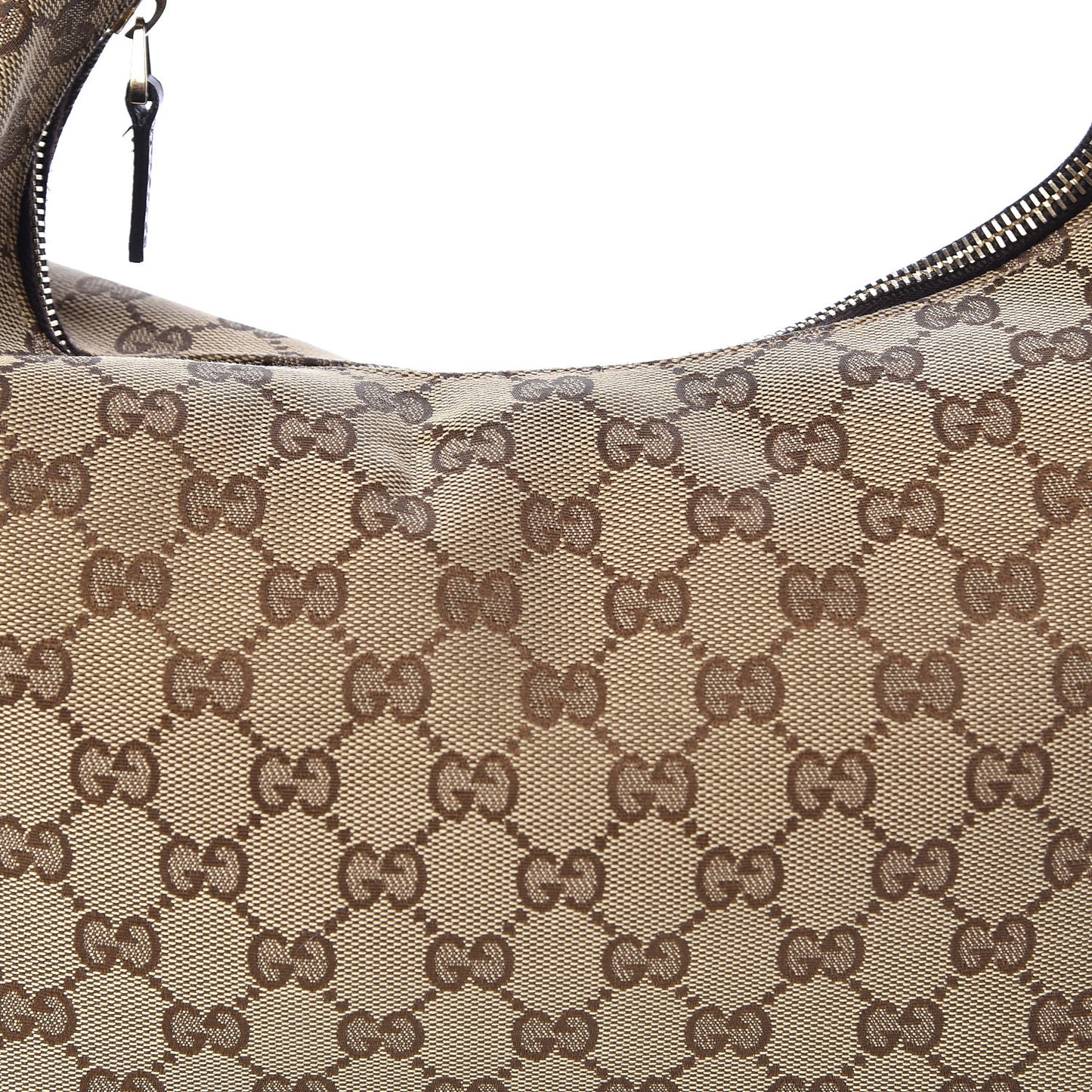 Monogram Medium Horsebit Chain Hobo Dark Brown