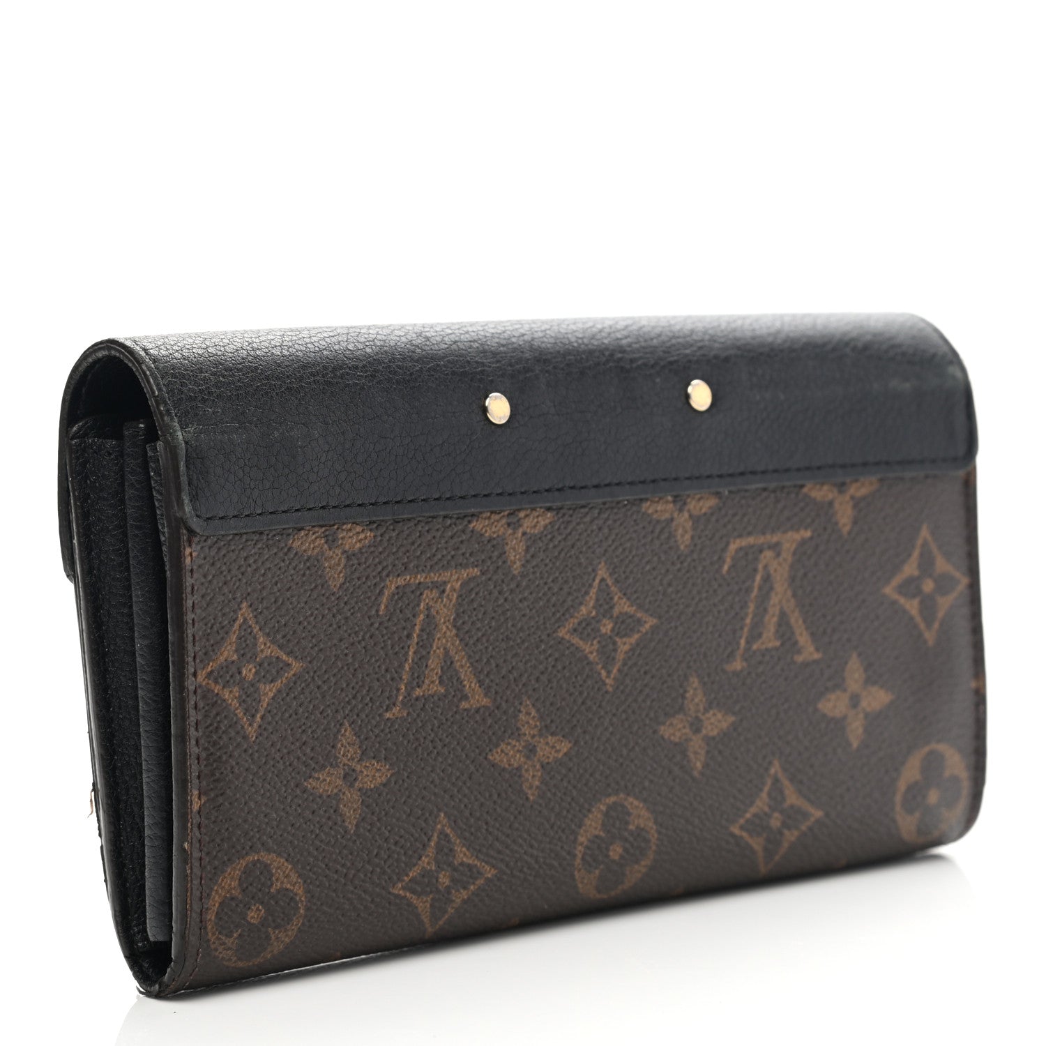 Louis Vuitton Monogram Pallas Wallet Black 3 of 16
