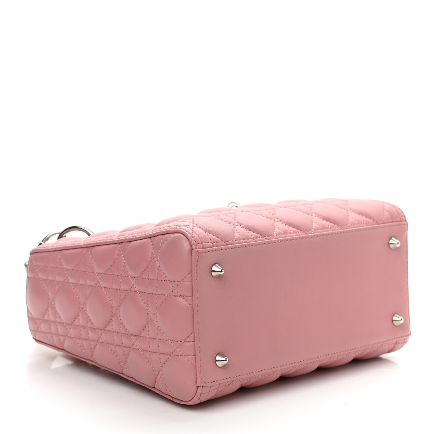 Christian Dior Lambskin Cannage Medium Lady Dior Rose Clair 4 of 10