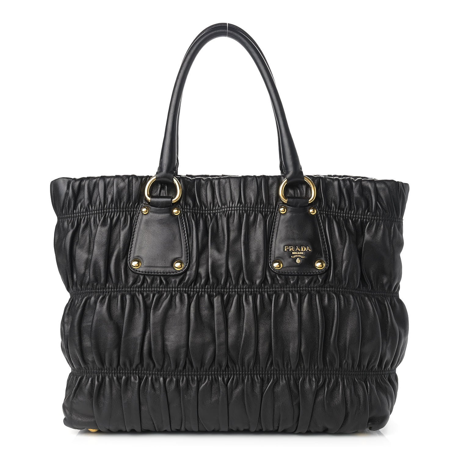 Prada Nappa Gaufre Tote Black 1 of 13