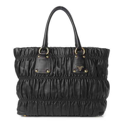 Prada Nappa Gaufre Tote Black 1 of 13