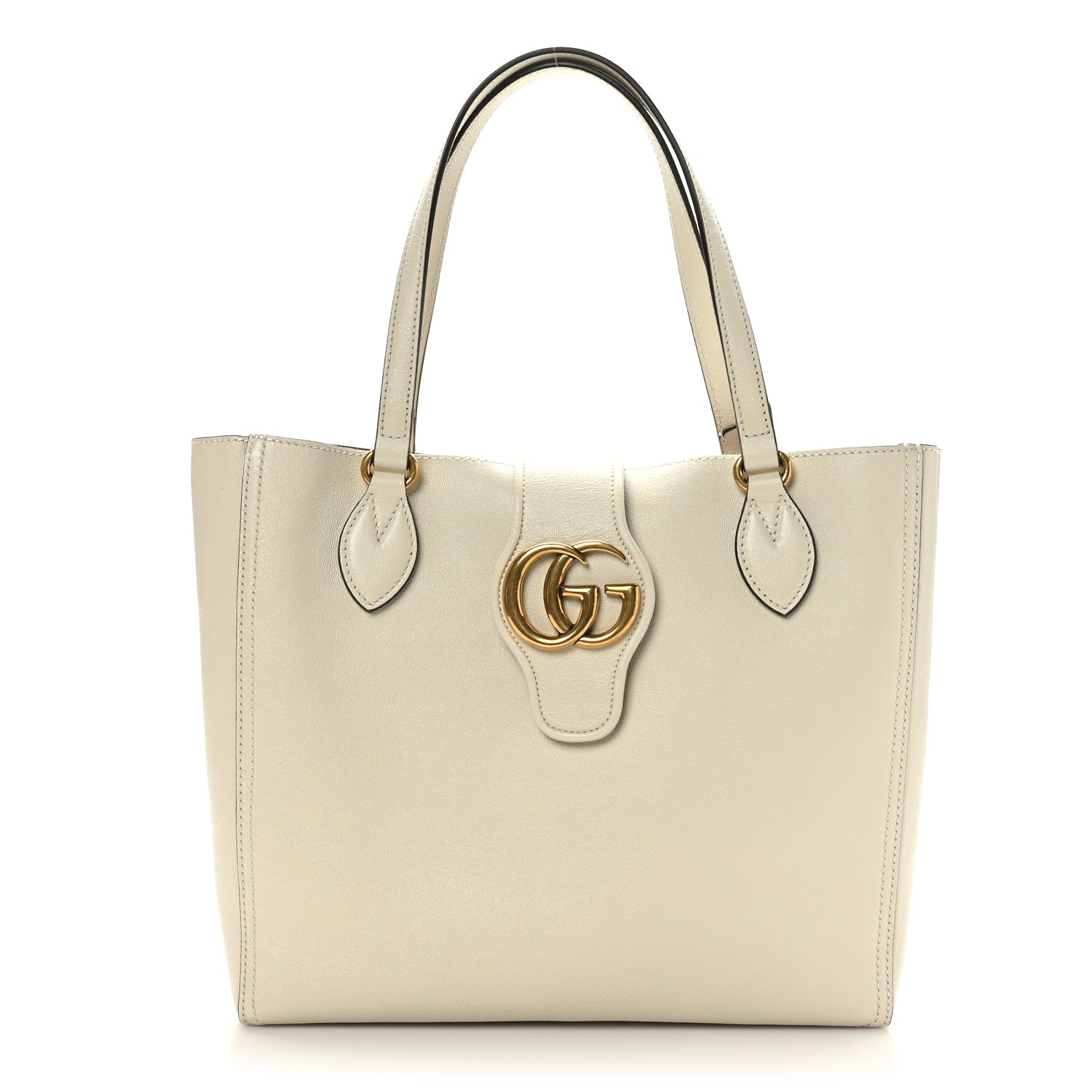Gucci New Sakai Calfskin Lux Small Dahlia Tote Mystic White 3 of 9