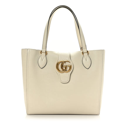 Gucci New Sakai Calfskin Lux Small Dahlia Tote Mystic White 3 of 9