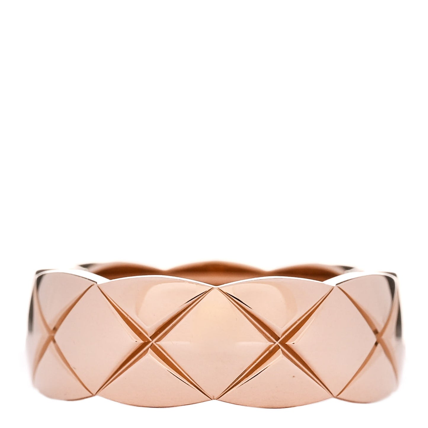 18K Beige Gold Small Coco Crush Ring 48 4.5