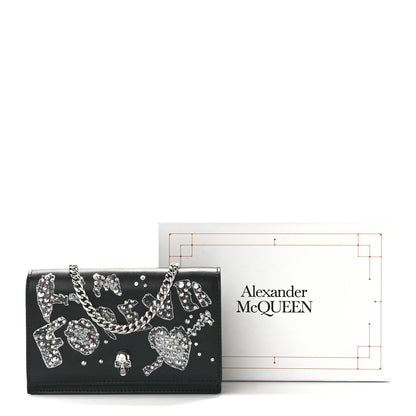 Alexander McQueen Calfskin Embellished Skull Mini Shoulder Bag Black 12 of 12