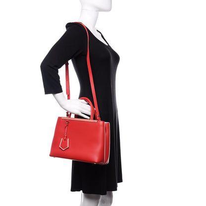 Fendi Vitello Dolce Century Petite 2Jours Tote Fiamma Ardesia 2 of 9