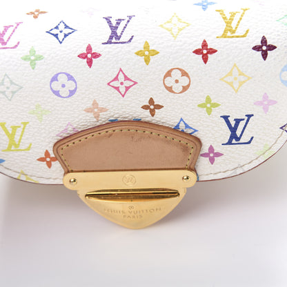 Louis Vuitton Monogram Multicolor Joey Wallet White Litchi 8 of 9