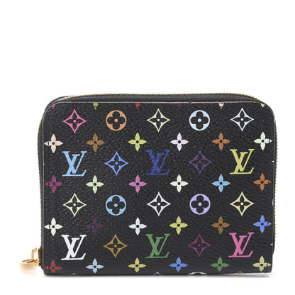 Louis Vuitton Monogram Multicolor Zippy Coin Purse Black Grenade 1 of 5