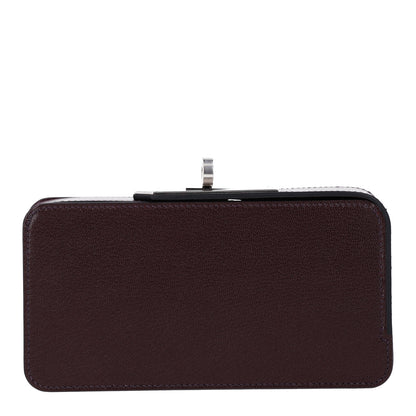 Hermes Chevre Chamkila Sanglons Clutch Rouge Sellier 1 of 12