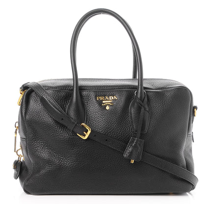 Prada Vitello Daino Shoulder Bag Nero Black 1 of 9