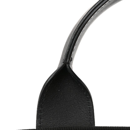 Chanel Mixed Fibers Small Deauville Bowling Bag Navy Blue 11 of 12